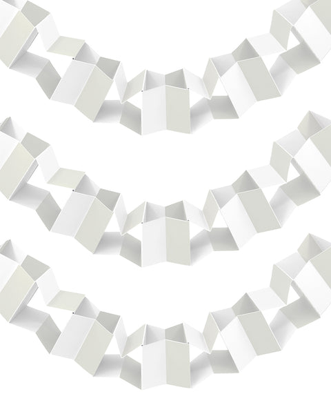 Concertina Paper Chain Kit (White/Stone)