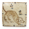 Scent Hound in Flowers (Handmade Tile)