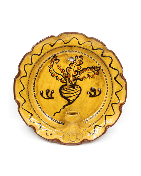 Slipware Candle Sconce (Beetroot II)