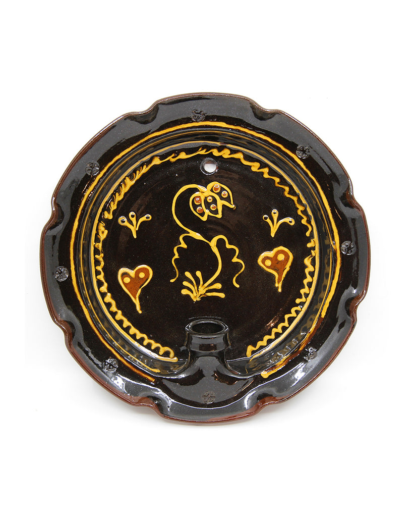 Slipware Candle Sconce (Fritillary I)