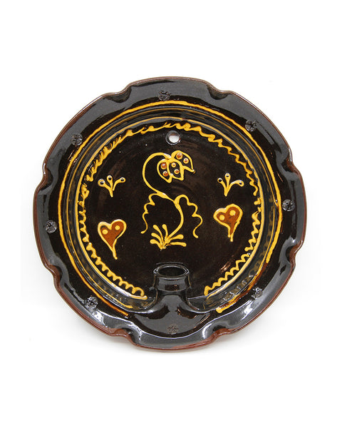 Slipware Candle Sconce (Fritillary I)