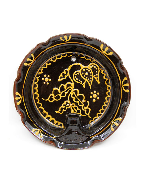 Slipware Candle Sconce (Fritillary II)