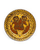 Slipware Candle Sconce (Lions in Tulip)