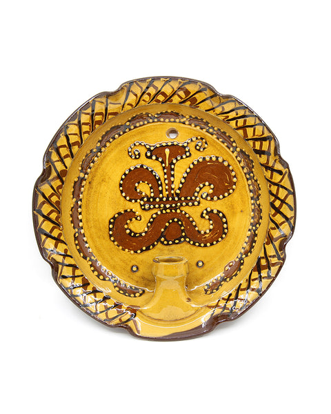 Slipware Candle Sconce (Crest)