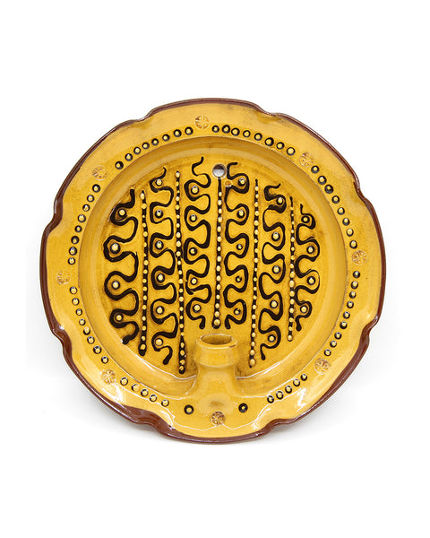 Slipware Candle Sconce (Wiggle II)