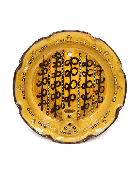 Slipware Candle Sconce (Flowers Stems II)
