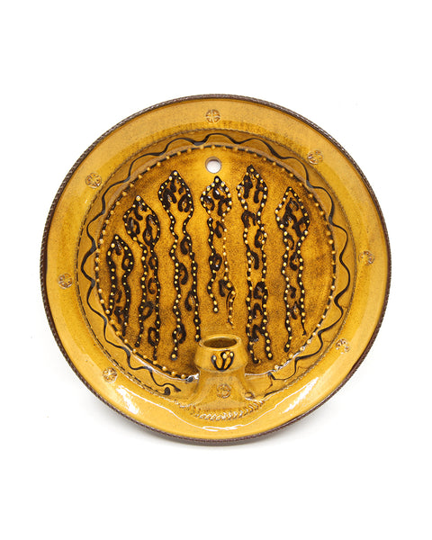Slipware Candle Sconce (Asparagus I)