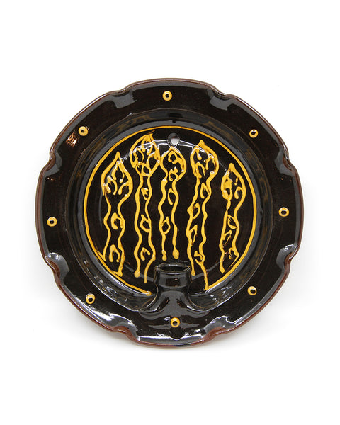 Slipware Candle Sconce (Asparagus II)