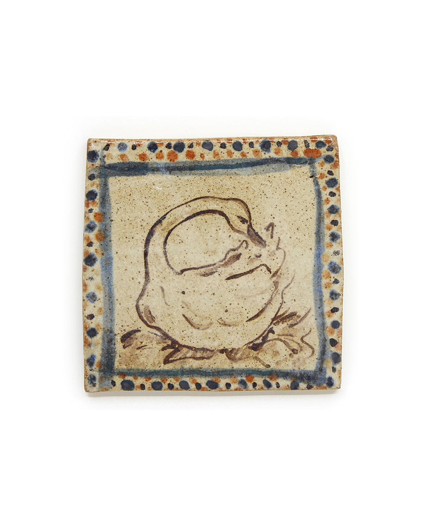 Seated Swan II (Handmade Tile)