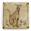 Seated Hound (Handmade Tile)