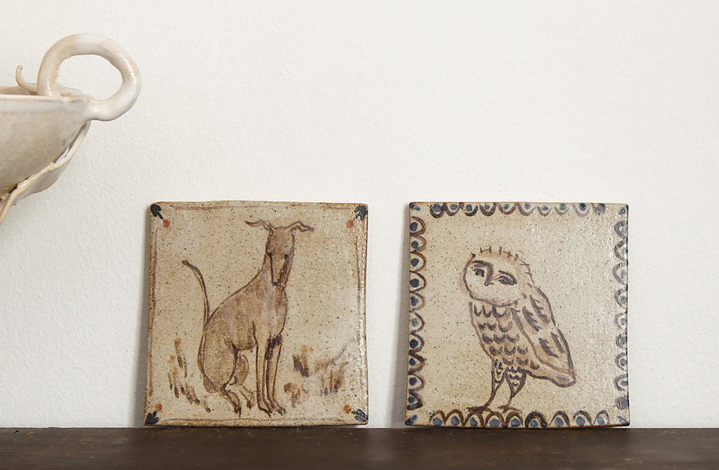 Seated Hound (Handmade Tile) – THE SHOP FLOOR PROJECT ltd