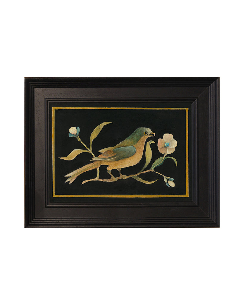 Seed Gatherer Bird No.4 (Original Painted Panel)