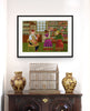 At The Shoemaker's (Original Framed Collage)