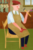 At The Shoemaker's (Original Framed Collage)