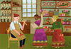 At The Shoemaker's (Original Framed Collage)