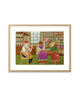At The Shoemaker's (Original Framed Collage)