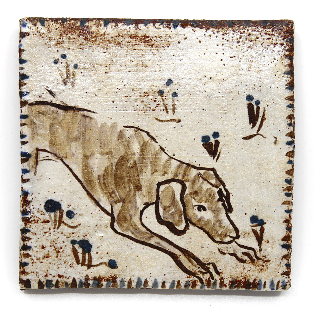 Sniffing Hound II (Handmade Tile) – THE SHOP FLOOR PROJECT ltd