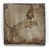 Sniffing Hound (Handmade Tile)