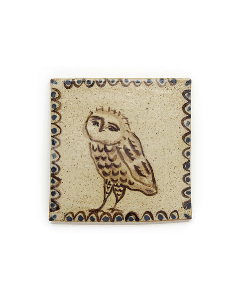 Standing Owl (Handmade Tile)