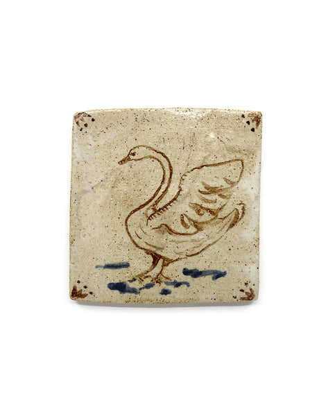 Standing Swan (Handmade Tile)