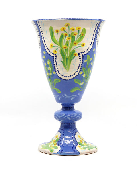 Large Pedestal Vase (Summer Flowers)