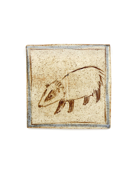 Tapestry Badger (Handmade Tile)