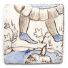 Tapestry Blue Shoes (Handmade Tile)