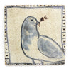 Tapestry Blue Woodland Bird (with twigs) (Handmade Tile)