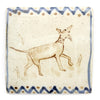 Tapestry Brown Hound (Handmade Tile)