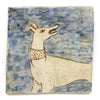 Tapestry Calling Hound (Blue) (Handmade Tile)