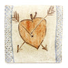 Tapestry Crossed Arrows Through the Heart (Handmade Tile)