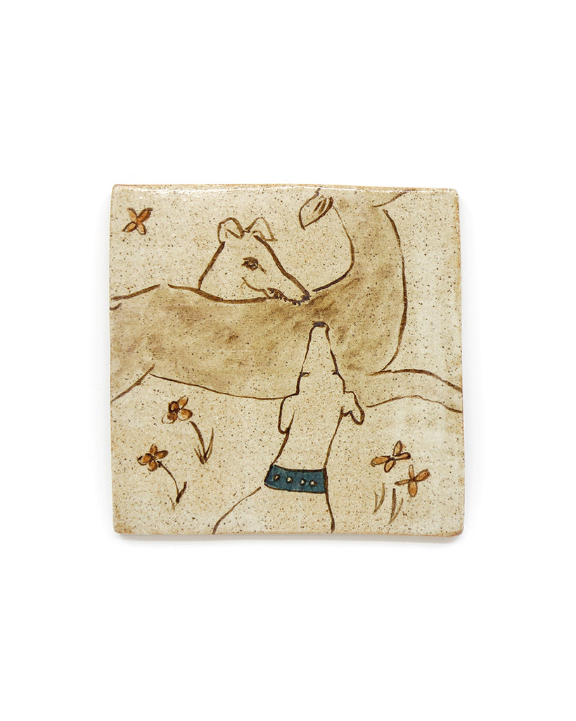 Tapestry Deer Hunt (Handmade Tile)