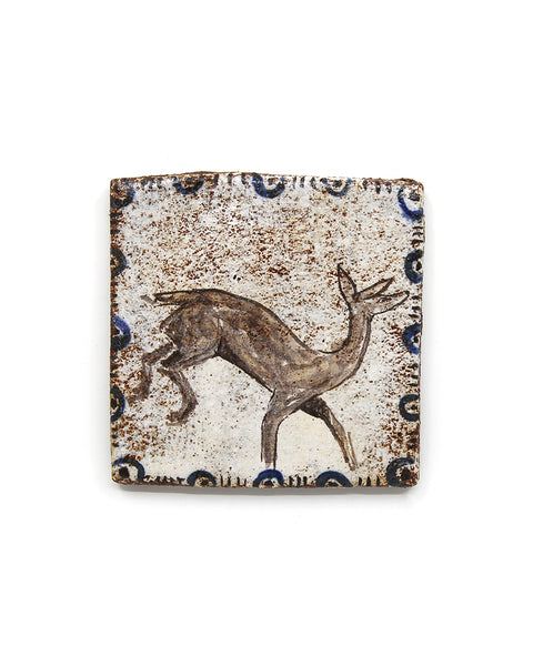 Tapestry Deer (Handmade Tile)