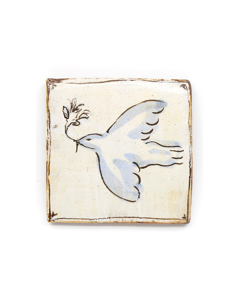 Tapestry Dove II (Handmade Tile)