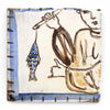 Tapestry Fish on a Hook II (Handmade Tile)