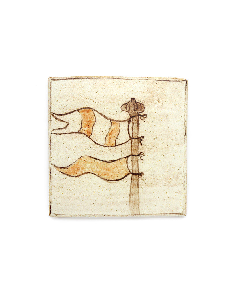 Tapestry Flags I (Handmade Tile)