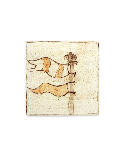 Tapestry Flags I (Handmade Tile)