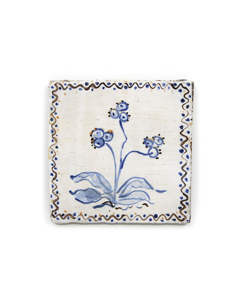 Tapestry Flowers I (Handmade Tile)