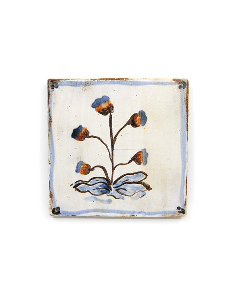 Tapestry Flowers II (Handmade Tile)