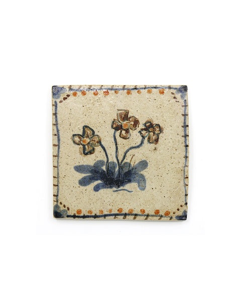 Tapestry Flowers II (Handmade Tile)