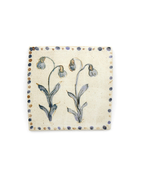 Tapestry Flowers V (Handmade Tile)