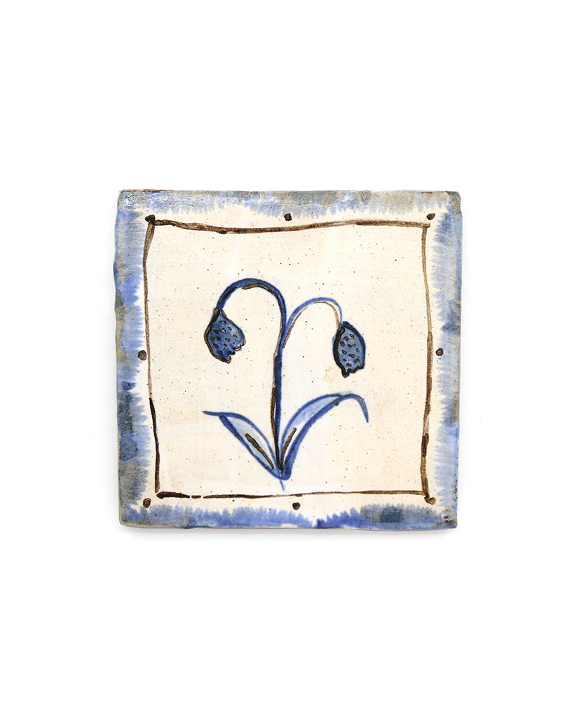 Tapestry Flowers XII (Handmade Tile)