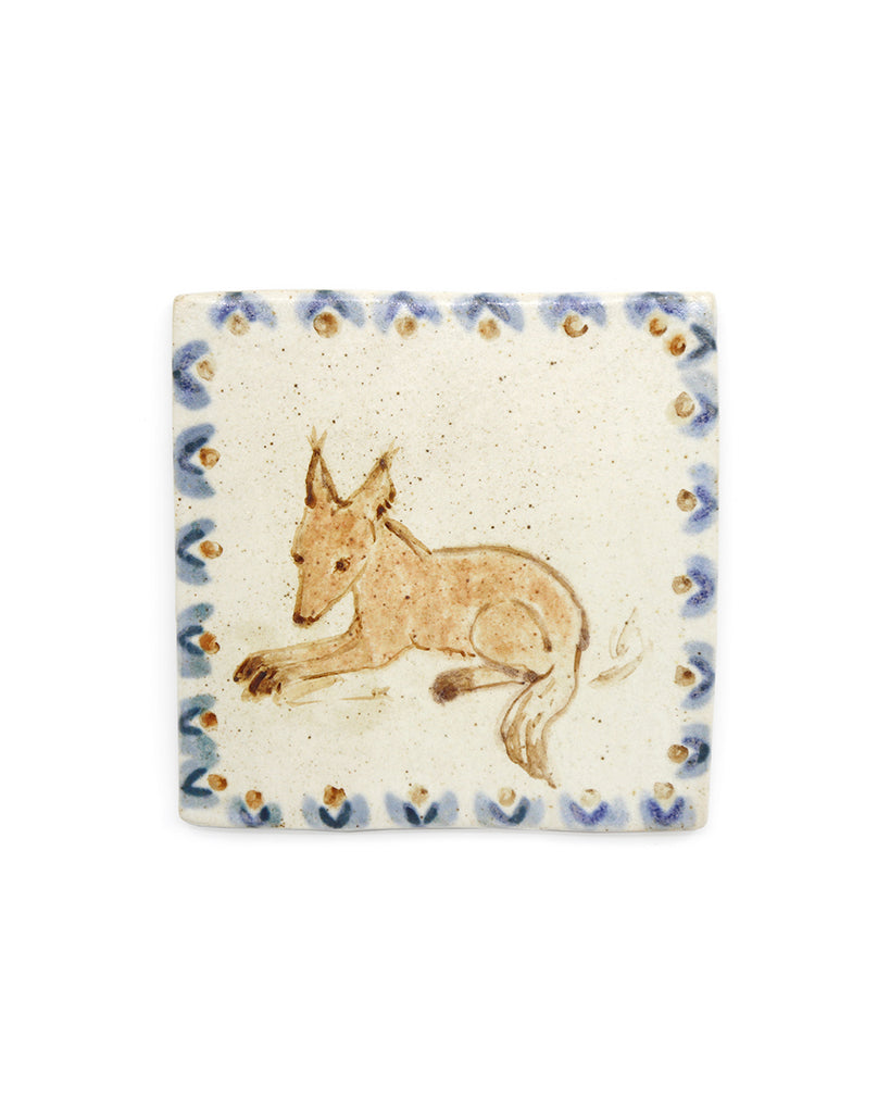 Tapestry Fox (Handmade Tile)