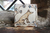 Tapestry Fox and Flowers (Handmade Tile)
