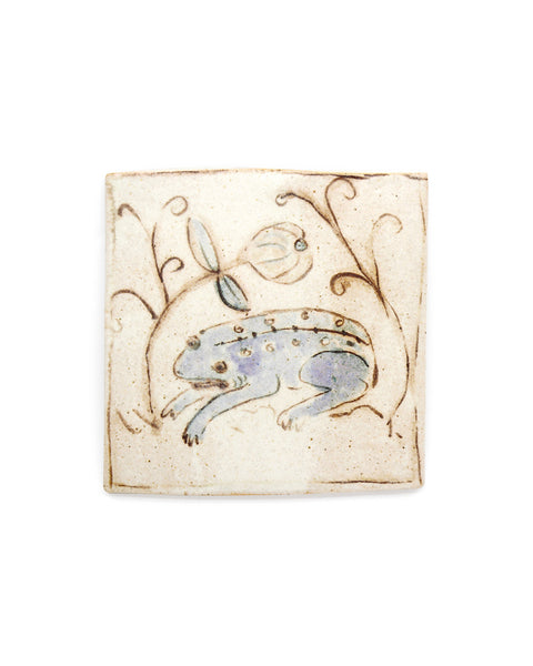 Tapestry Frog I (Handmade Tile)