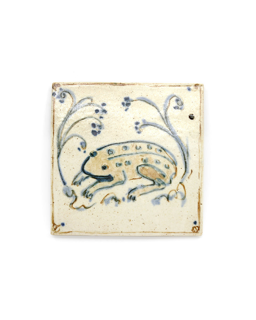 Tapestry Frog II (Handmade Tile)