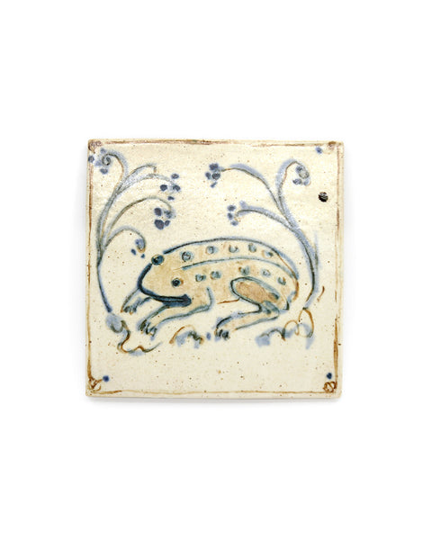 Tapestry Frog II (Handmade Tile)