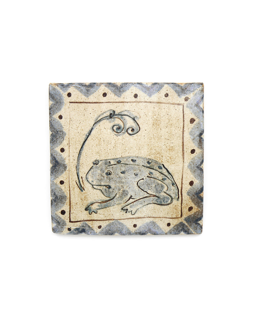Tapestry Frog III (Handmade Tile)