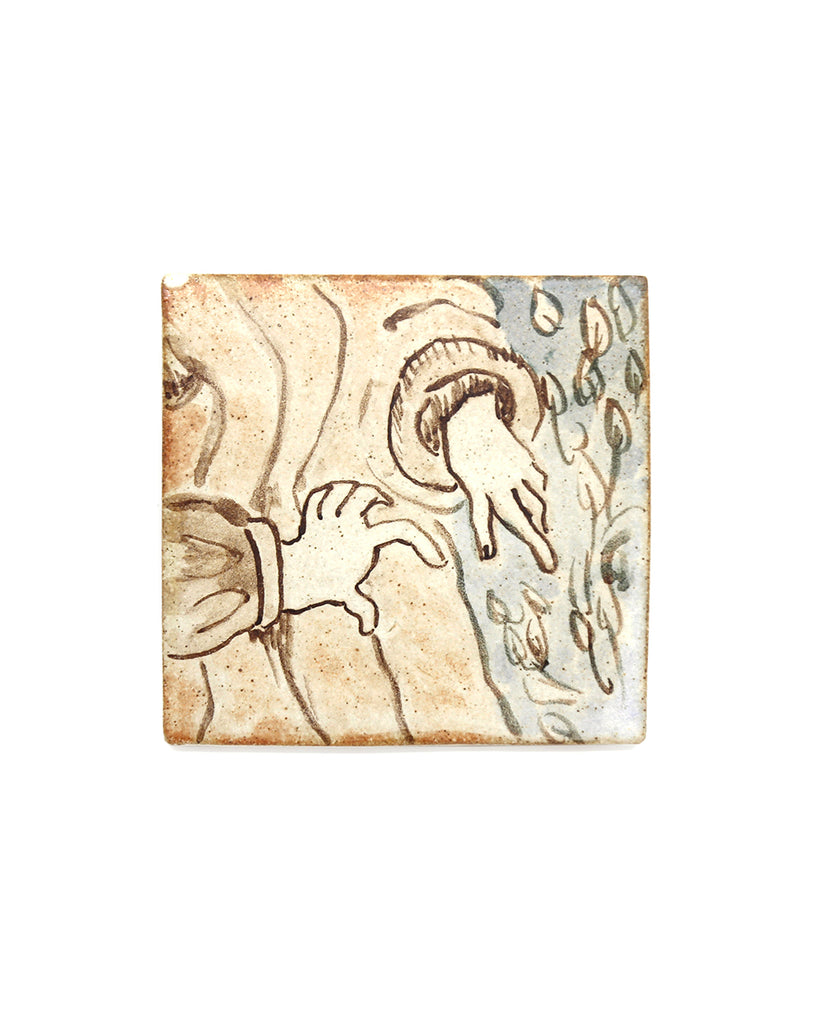 Tapestry Hands (Handmade Tile)