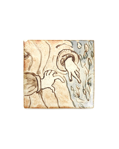 Tapestry Hands (Handmade Tile)